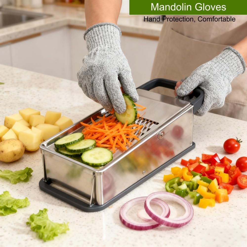 Qugzegx Cut Resistant Gloves Food Grade Level 5 Meat Cutting Glove for Chefs & Butchers — Perfect Mandoline Glove or Oyster Shucking Gloves or BBQ Gloves with Superior Comfort & Dexterity - Image 5