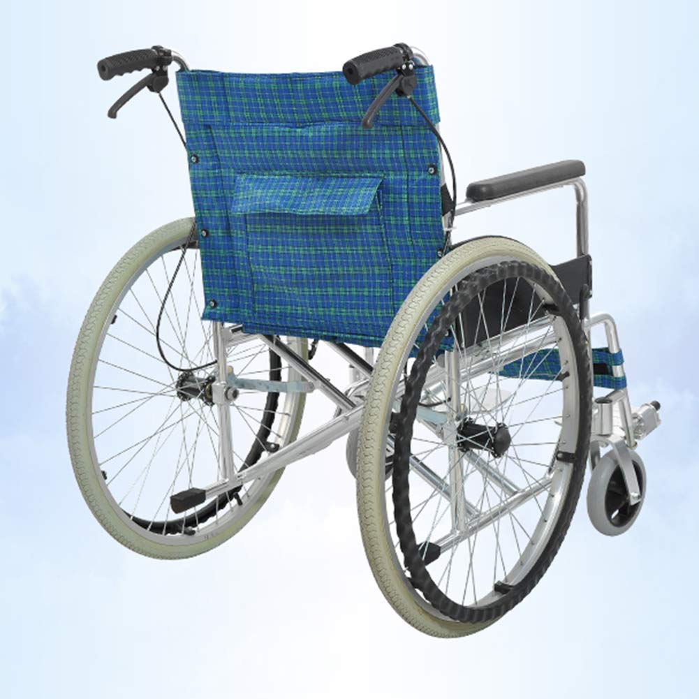 Medyczny fotel rehabilitacyjny, wózek inwalidzki, lekki składany wózek inwalidzki do jazdy medycznej, gruby stop aluminium podwójny hamulec wózek inwalidzki składany lekki z toaletą dla osób starszych