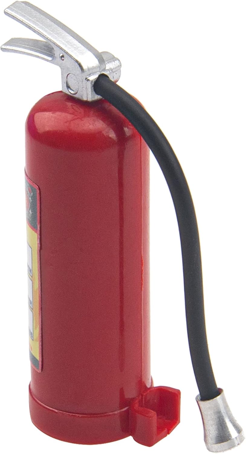 2Pcs HIRCQOO 1/10 RC Scale Fire Extinguishers with Stickers Decoration Accessories Compatible with Traxxas TRX4 Axial SCX10 Redcat Gen7 D90 TF2 CC01 HSP 1/10 RC Rock Crawler (Red)