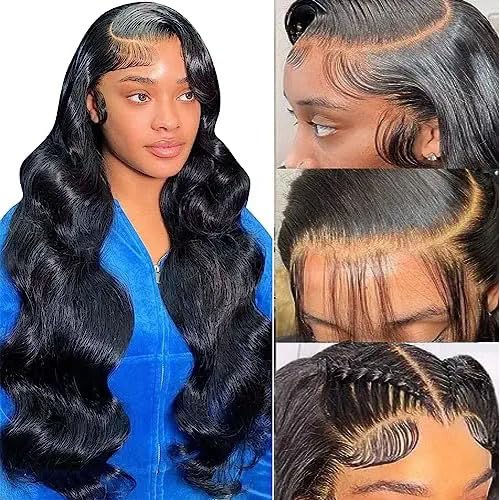 Miniatura 3 de Frontal de 13 x 6 pulgadas, encaje frontal ondulado de 13 x 6 pulgadas, 100% cabello humano de oreja a oreja, encaje frontal HD de 13 x 6 pulgadas,