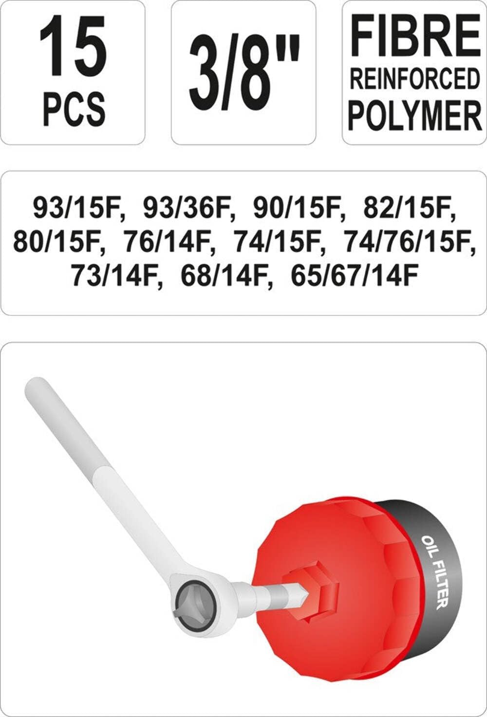 YATO YT-0595 Chiave per filtro olio