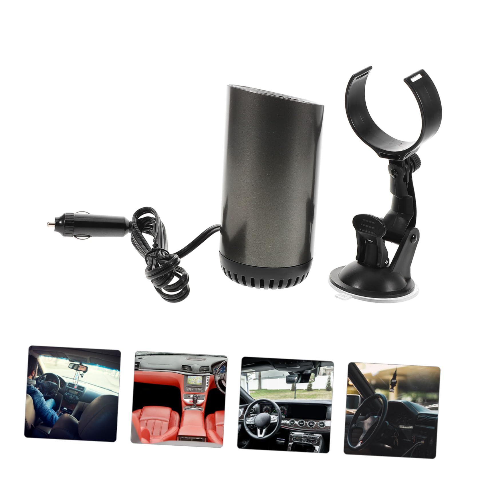SOLUSTRE Auto-windschutzbcheibenheizung Tragbarer Autoheizlüfter Autofensterenteiser für Schnelles Aufheizen Entfrosten und Entfeuchten im Auto Camping-autoheizung Autoheizung und Enteiser