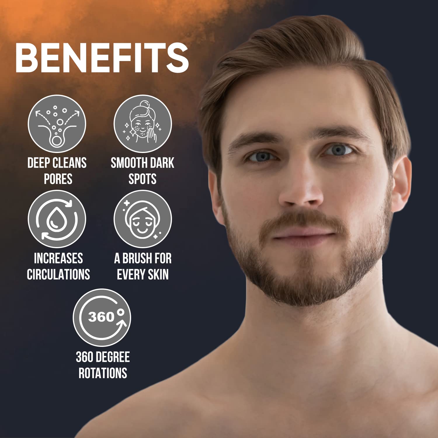 Valitic Skin Lightening Kit - Facial & Body Cleansing Brush and Kojic Acid Soap Bars (2 Pack) with Vitamin C, Retinol, Collagen, and Turmeric - Face Body Scrubber Cleanser Exfoliator for Men (Black) : Beauty & Personal Care