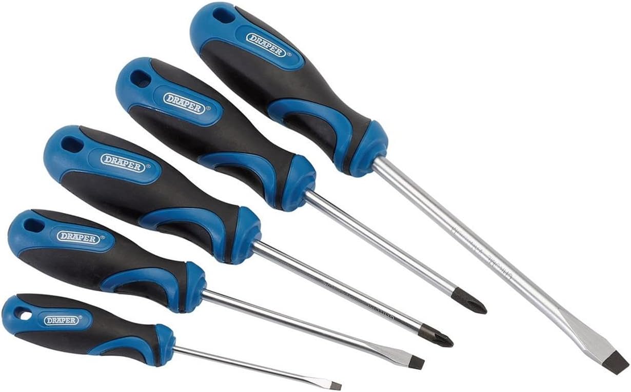 Draper 32610 Soft Grip Screwdriver Set (5 Piece)