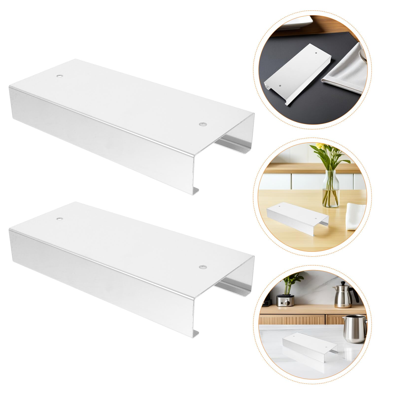 4 estantes de pared para tarros Mason – Estante de cocina de granja para gabinetes debajo del estante de almacenamiento para alimentos y condimentos, accesorio de cocina rústico