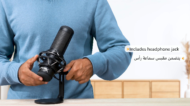 Hyperx Quadcast S – Rgb Usb Condenser Microphone For Pc, Ps4 And