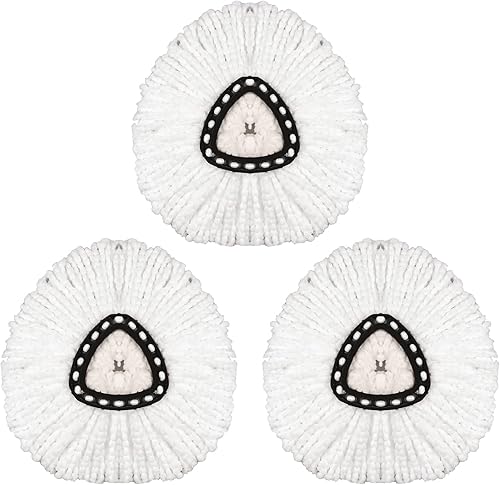 Miniatura 1 de Paquete de 2 repuestos para trapeador de cabeza de repuesto EasyWring Spin Mop compatibles con Ocedar