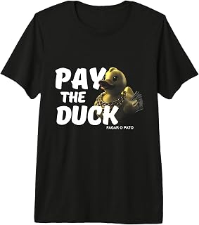 Pay The Duck Pagar O Pato Funny Brazilian Saying Halftone Premium Tri-Blend T-Shirt