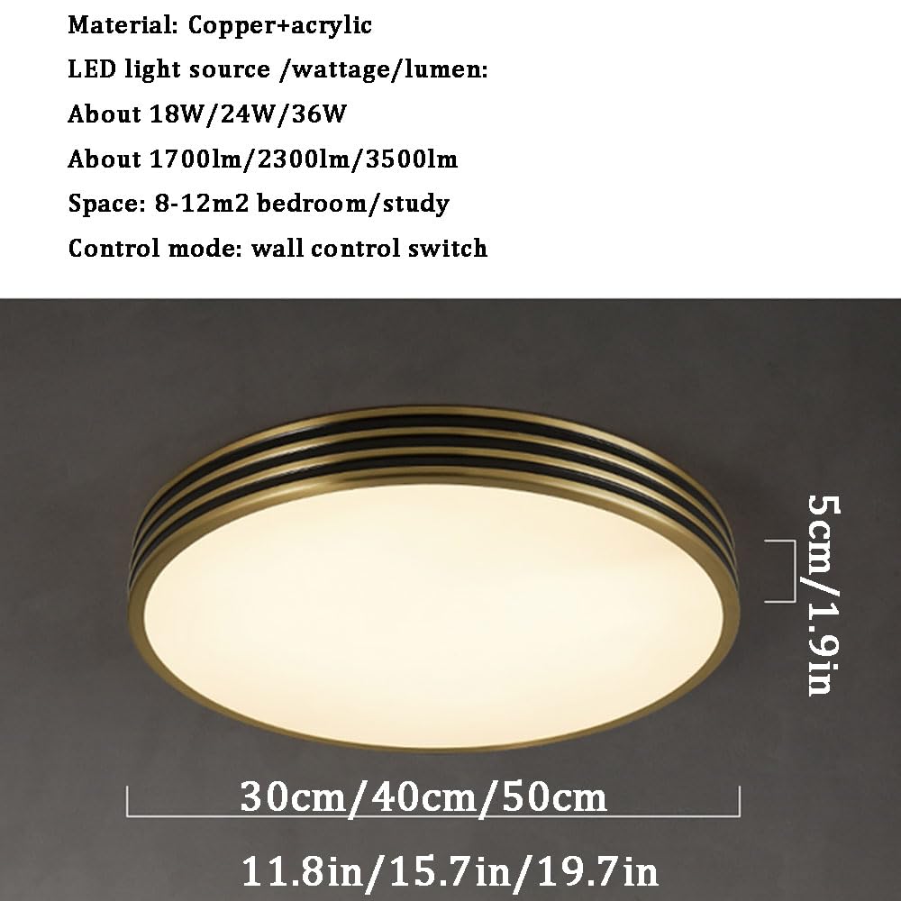 Nowoczesna lampa sufitowa LED, energooszczędna lampa sufitowa ultra cienka niskoprofilowa lampa wisząca okrągłe oprawy oświetleniowe blisko sufitu, możliwość wyboru 2700K-6000K