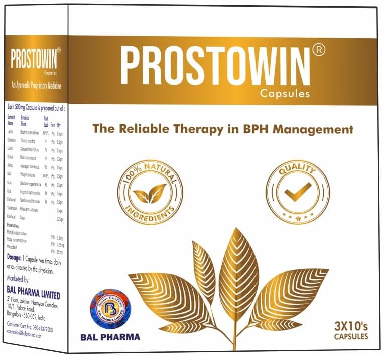 30 Capsules | Aid in Bladder Relief, Improved Urinary Flow, Prostate Enlargement, Inflammation, Burning
