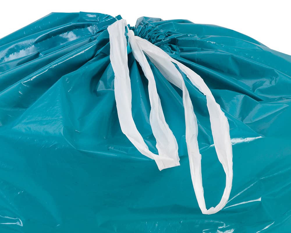 120 Liter Müllsack | 250 Stück | reißfest | mit Zugband | 25er Rolle | 10 Rollen | Typ 925 | Abfall-Säcke XXL Abfallbeutel Müllsäcke | Wandstärke 40 μ | LDPE | Dunkelblau