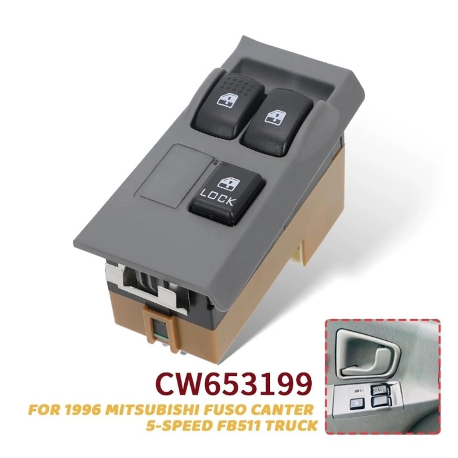 三菱ふそうキャンター 　パワーウィンドウスイッチ FE5・6型　後期 三菱ふそうキャンター パワーウィンドウスイッチ FE5・6型 後期 三菱