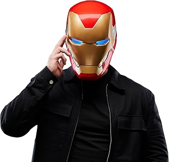 Marvel Legends Series Iron Man Premium Electronic Helmet with Light FX, Avengers: Endgame Adult Collectible Roleplay Gear