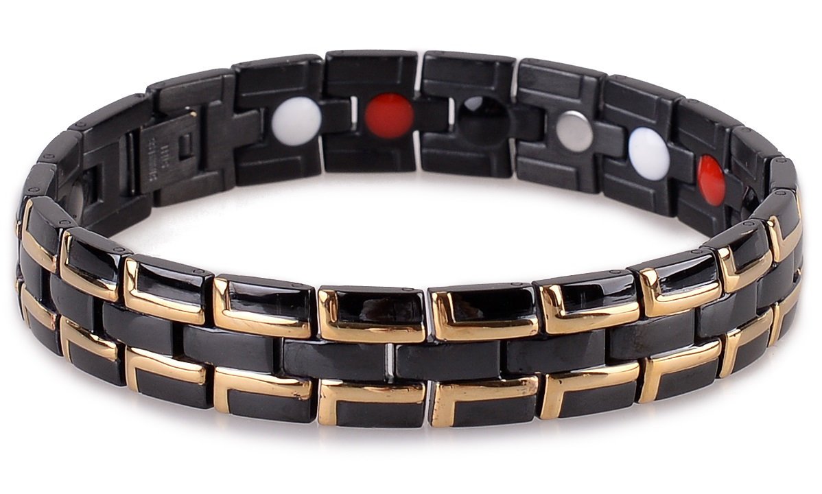 Bracciale magnetico con magneti - black star 15 cm