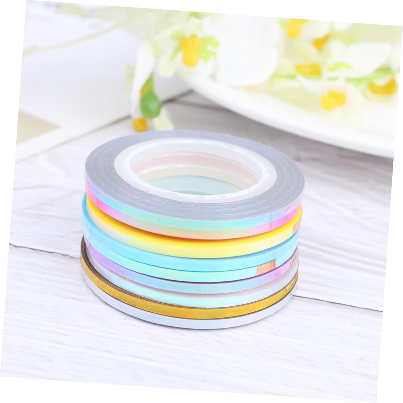 NOLITOY 27pcs Striping Tape Nail Art of Adhesive Stickers for Manicure Designs for Decorating Nails and Crafts