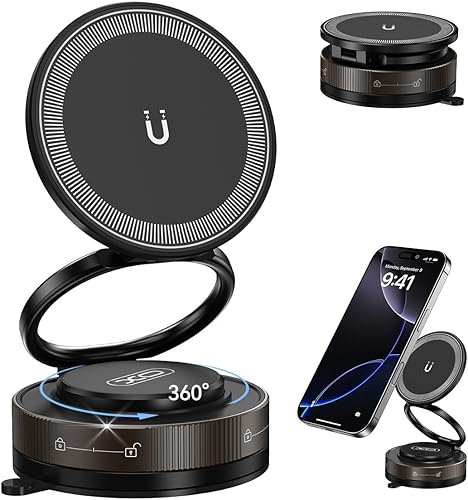 Soporte de teléfono de nano gel para automóvil, rotación de 360, soporte magnético ajustable para teléfono celular, soporte plegable para teléfono