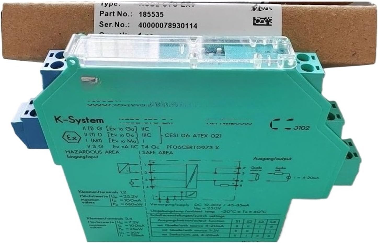 Relay safety barriers Safety Barrier KCD2-SCD-EX1 KCD2-UT2-EX1 KCD2-STC-EX1 Ex1.20(KCD2-STC-Ex1.20)