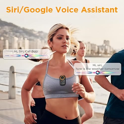 Miniatura 3 de Altavoz Bluetooth portátil con micrófonos integrados para llamadas manos libresasistente de voz con clip en altavoces inalámbricos pequeños