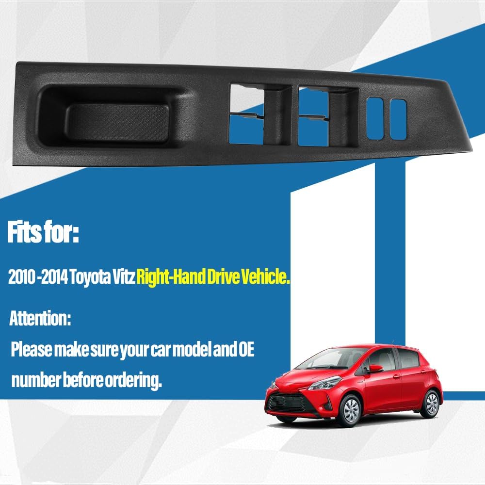 フロントアームレスト上部パネル右運転席側 2010-2014 トヨタ ヴィッツ 右ハンドル車に適合 74231-52630-C0 7