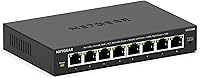 NETGEAR GS308E 8-Port Gigabit Ethernet Easy Smart Managed Switch - VLAN, QoS, Silent, Wall-Mount Home Office Hub