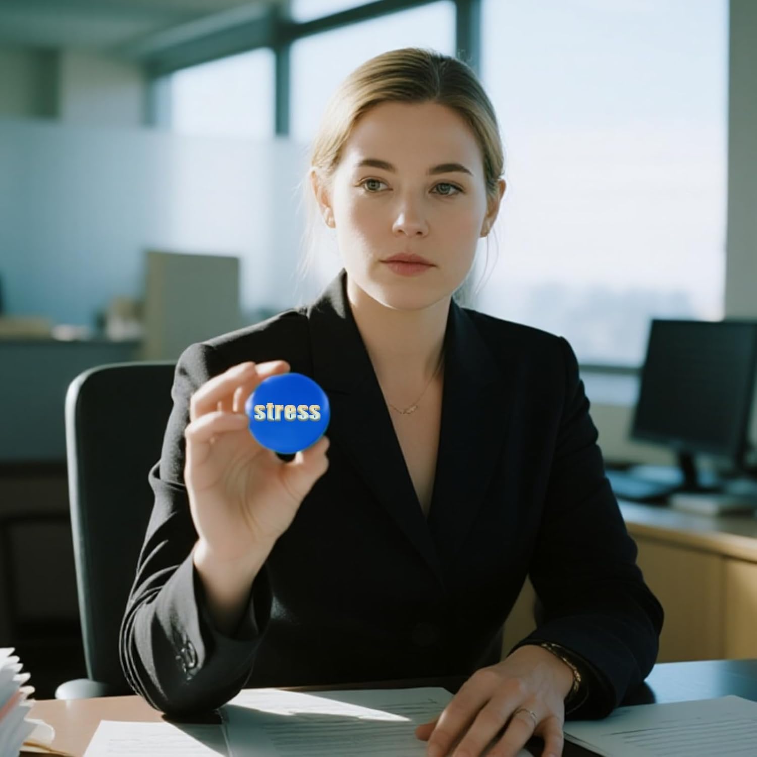 10-100 Pcs Custom Round Stress Balls with Logo Personalized Stress Balls Bulk with Text for Adults Customized Promotional Gifts for Office Events Home