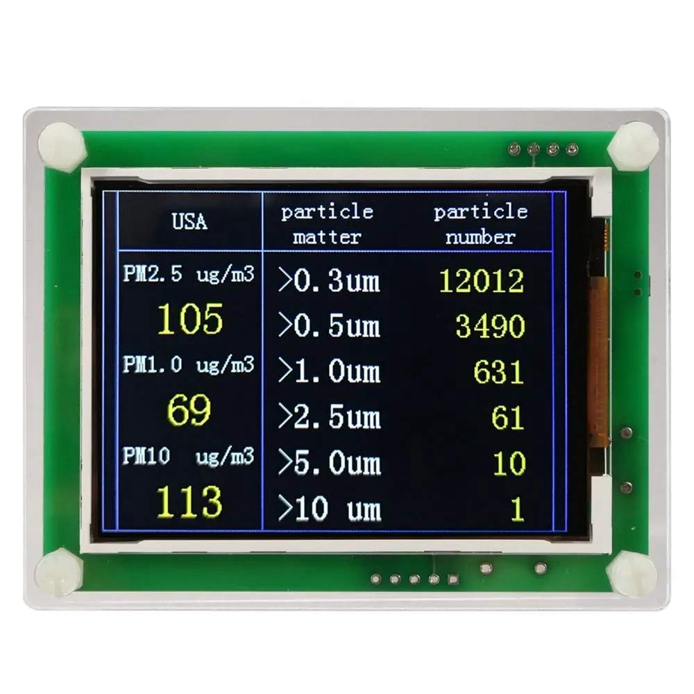 PM1.0 PM2.5 PM10 MóDulo del Detector Calidad del Aire Probador del Sensor de Polvo Soporte del Detector ExportacióN Monitoreo de Datos