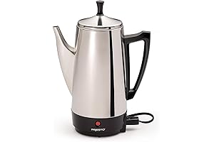 Presto 12-Cup Stainless Steel Percolating Electric Coffee Pot