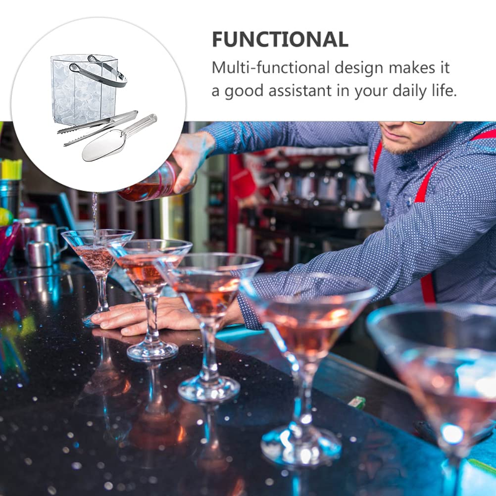 ANTWAX Cubeta de Hielo Cubitera con Clip para Hielo y Pala Cubitera para Vino Cubitera para Botellas de Hielo para Fiestas Enfriador de Botellas de Vino y champán Cubo de Vino