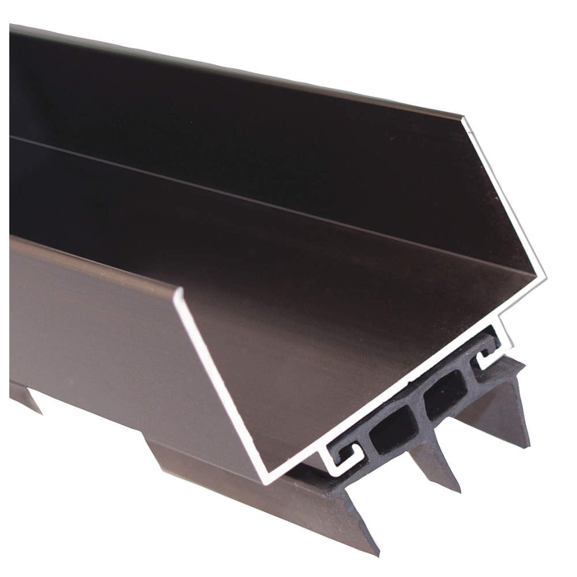 Pemko Wrap-Around Door Shoe with Vinyl Insert, Aluminum with