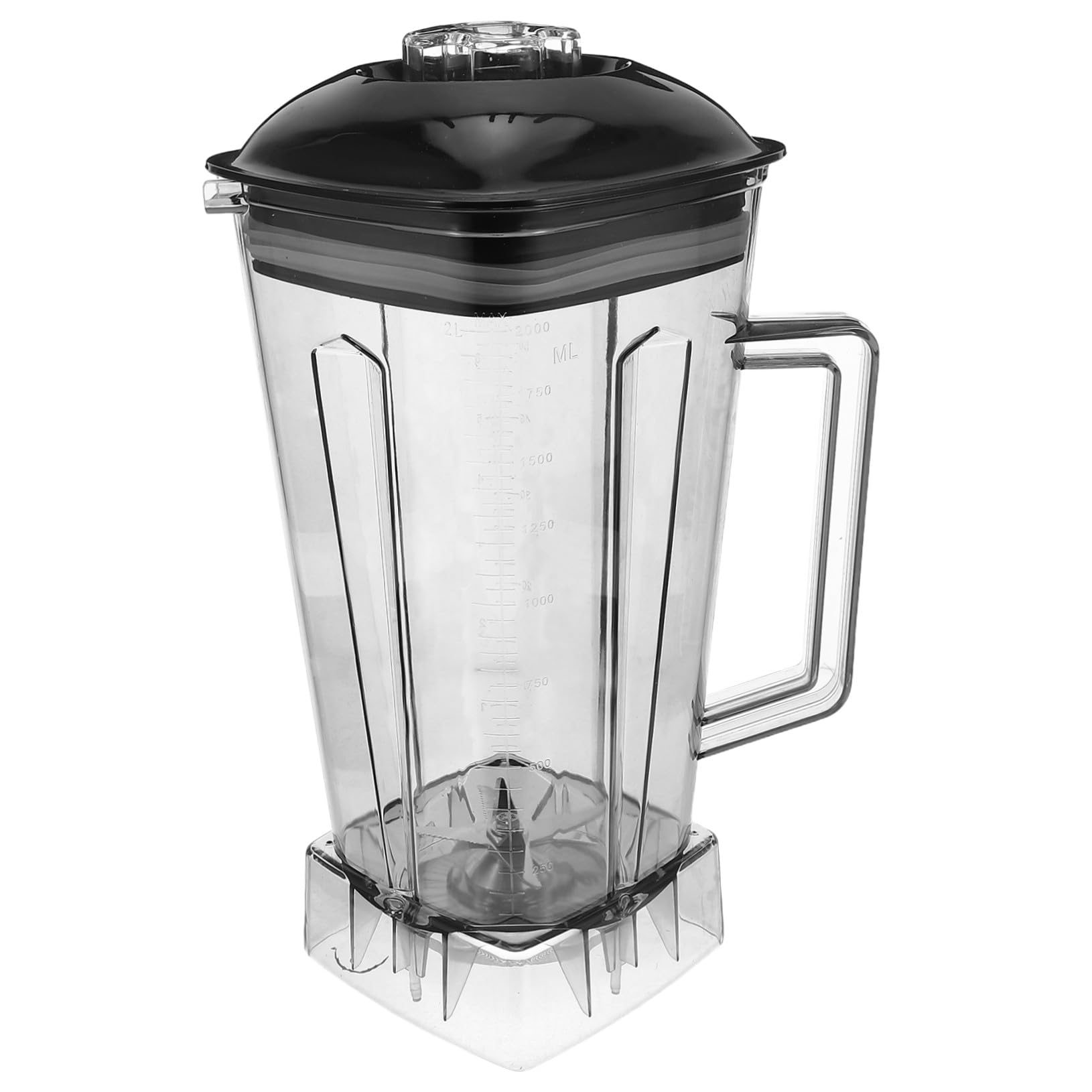 Zerodeko Vaso De Repuesto para Licuadora Comercial 2 litros, Jarra Extraíble Resistente, Compatible Batidoras De Cocina, Recipiente para Triturar Hielo y Preparar Jugos, Accesorio para Restaurantes