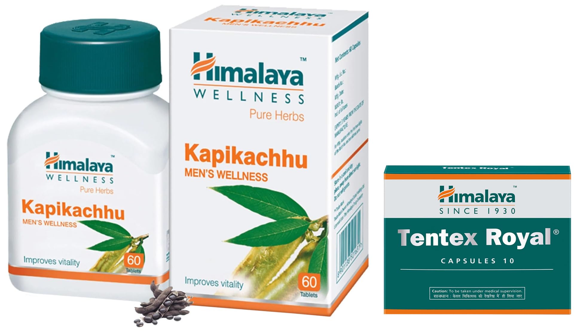 Kapikachhu Tabs 60'S & Tentex Royal Capsules - 10 Capsules