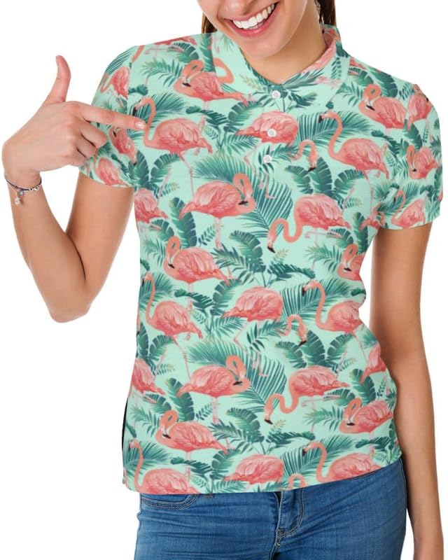 Funny Matching Couples Golf Shirts Short Sleeve Polo Shirts Moisture Wicking Unisex Hawaiian Outfits for Men Women