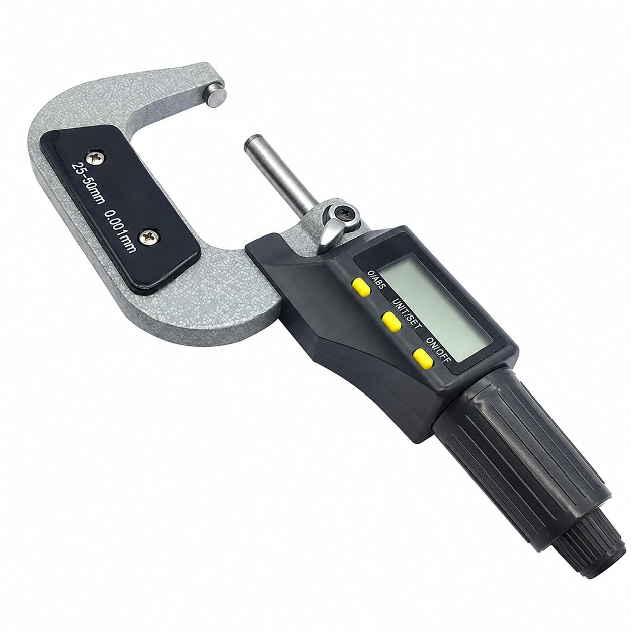 Juego de micrómetros digitales, herramienta de medición de 0 a 100 mm, 4 piezas de acero inoxidable y plástico, medición precisa con precisión de 0,001 mm para mecánica y proyectos de bricolaje