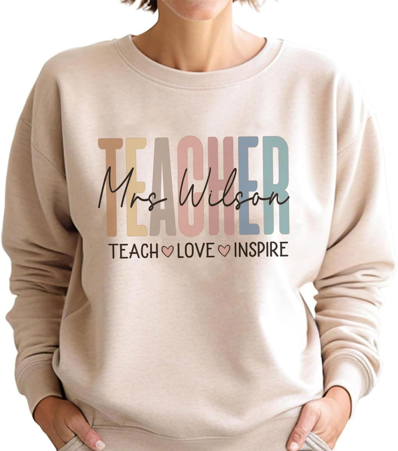 Custom Teacher Shirts for Women, Retro Teacher Shirt, Teacher Sweatshirt Gift for Teacher, Teacher Gifts - Image 5