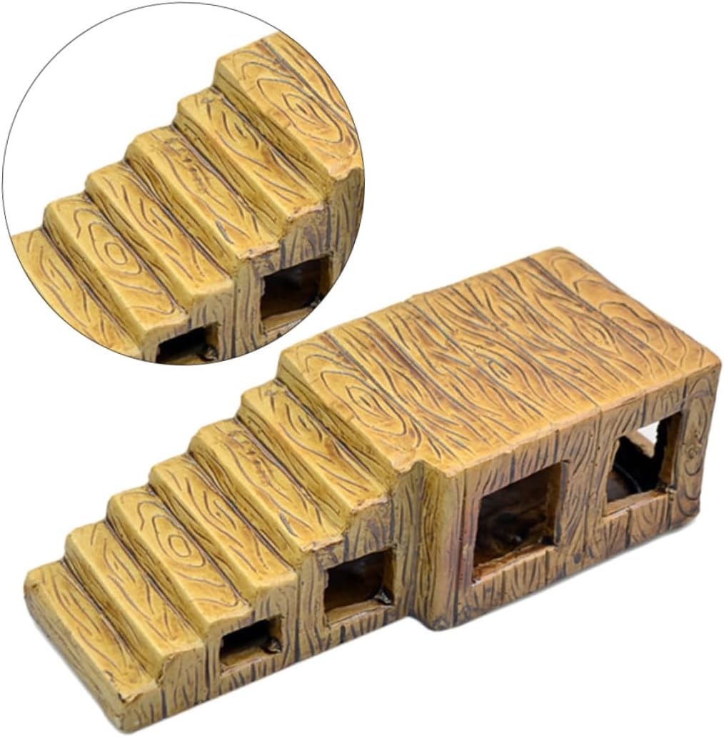 Ceramic Turtle Basking Platform Climbing Steps Sunbathing Stand for Turtle and Aquatic Pets and Easy to Clean Environment-Friendly Design
