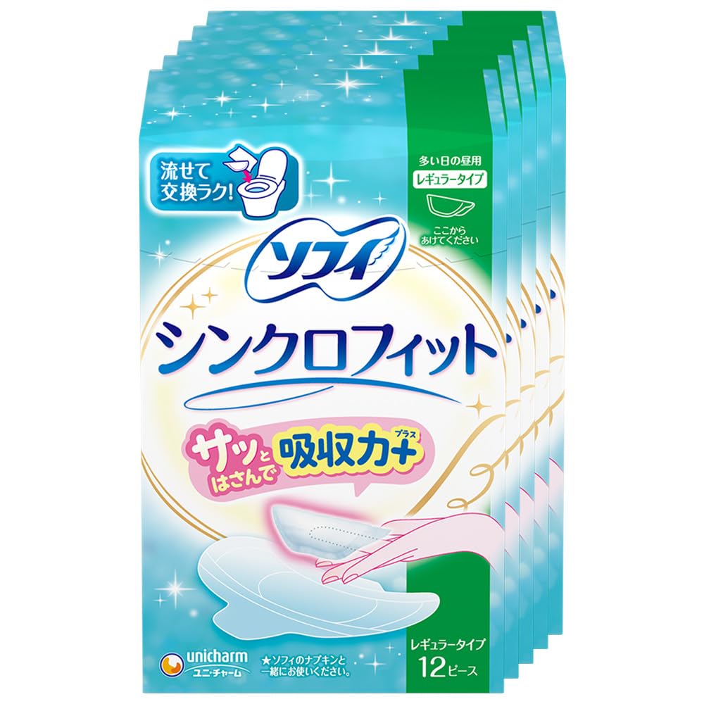 ソフィ Sofy 【まとめ買い】 シンクロフィット 12ピース×5個パック(unicharm Sofy)商品画像