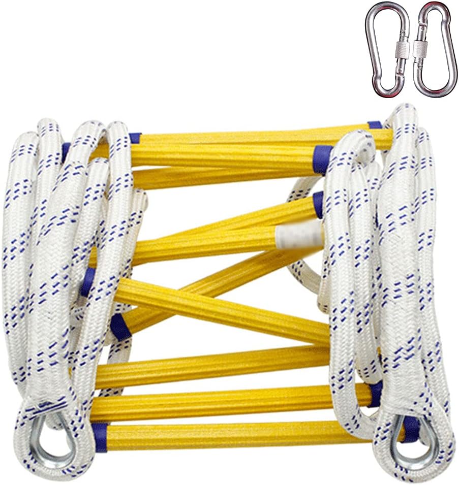 Rope Ladder,Escape Rope Ladder,Emergency Ladders Fire Escape Ladder Soft Ladder/18M