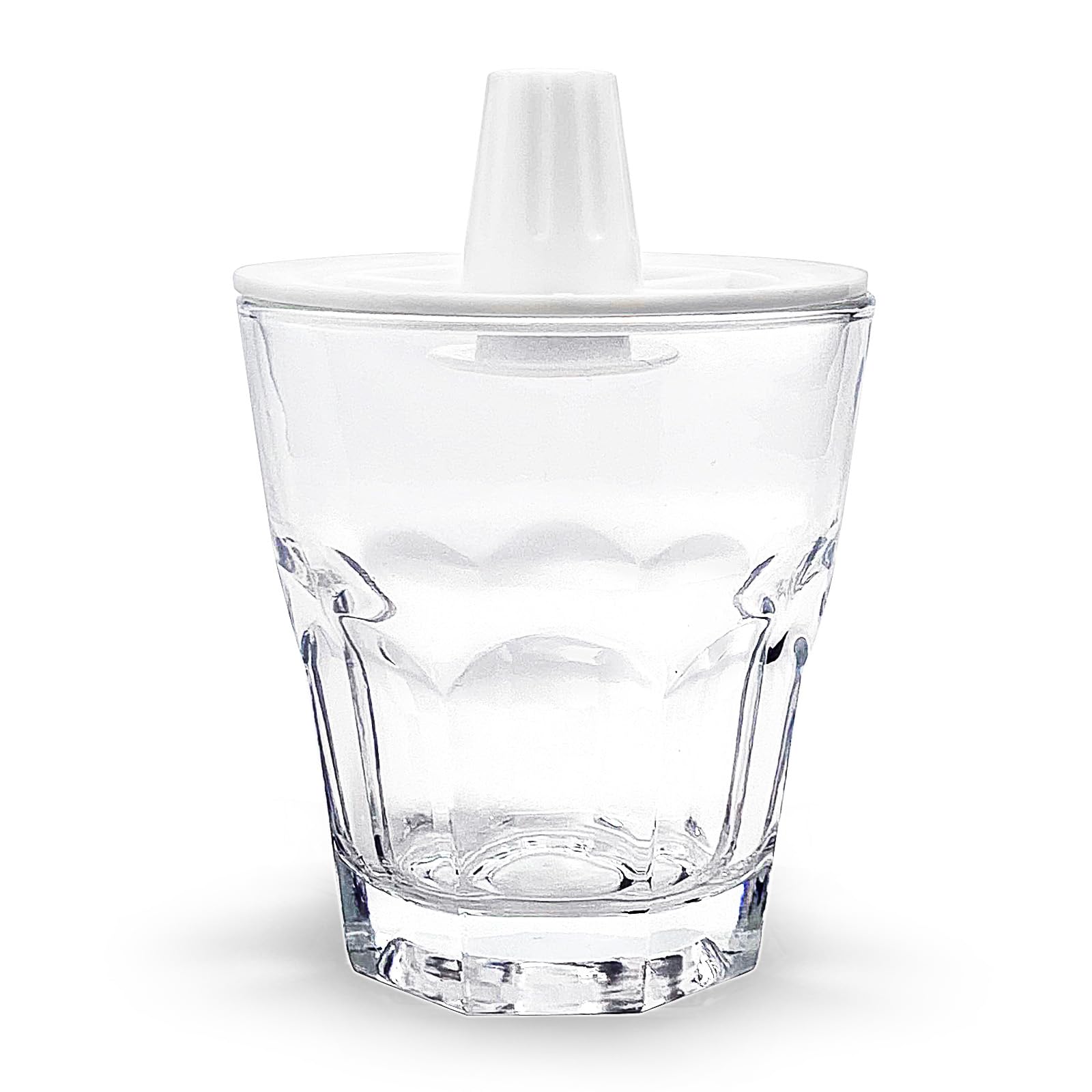 Disinfecting Jar, Disinfectant Glass Jar for Manicure & Spa Implements, 135ml Nail Art Acrylic Liquid Powder Dappen Dish for Acrylic Monomer Nails with Lid (YSHJB010)