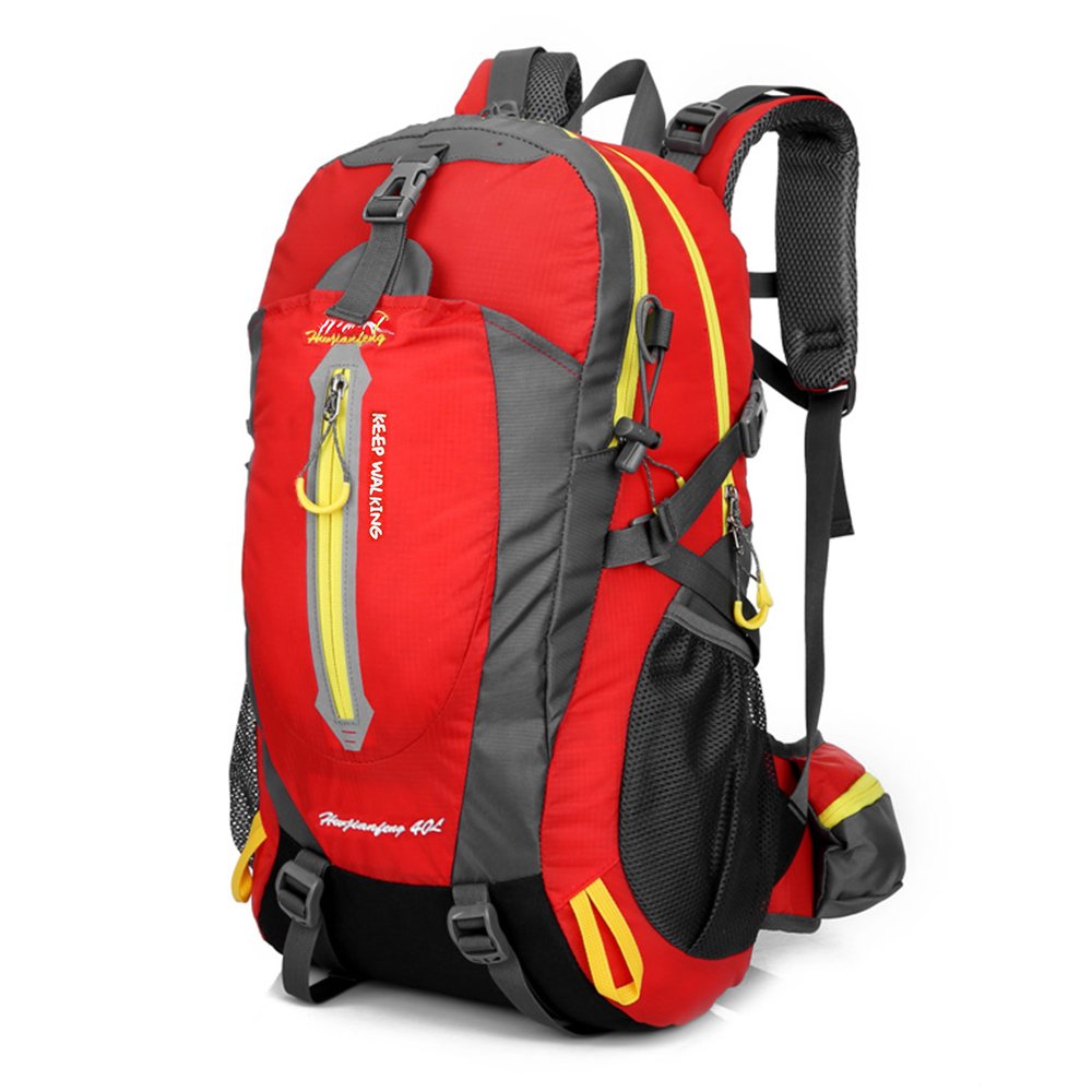Funmo Zaino da Viaggio per Uomo Donna, 40L Zaino da Trek Zaino Impermeabile Grande Capacità Traspirante Multifunzionale per Caccia Trekking Montagna Viaggio Escursionismo Sopravvivenza