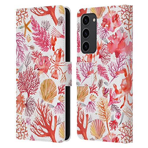 Étui Portefeuille Ninola Coraux pour Samsung Galaxy S23+ 5G Housse Cuir
