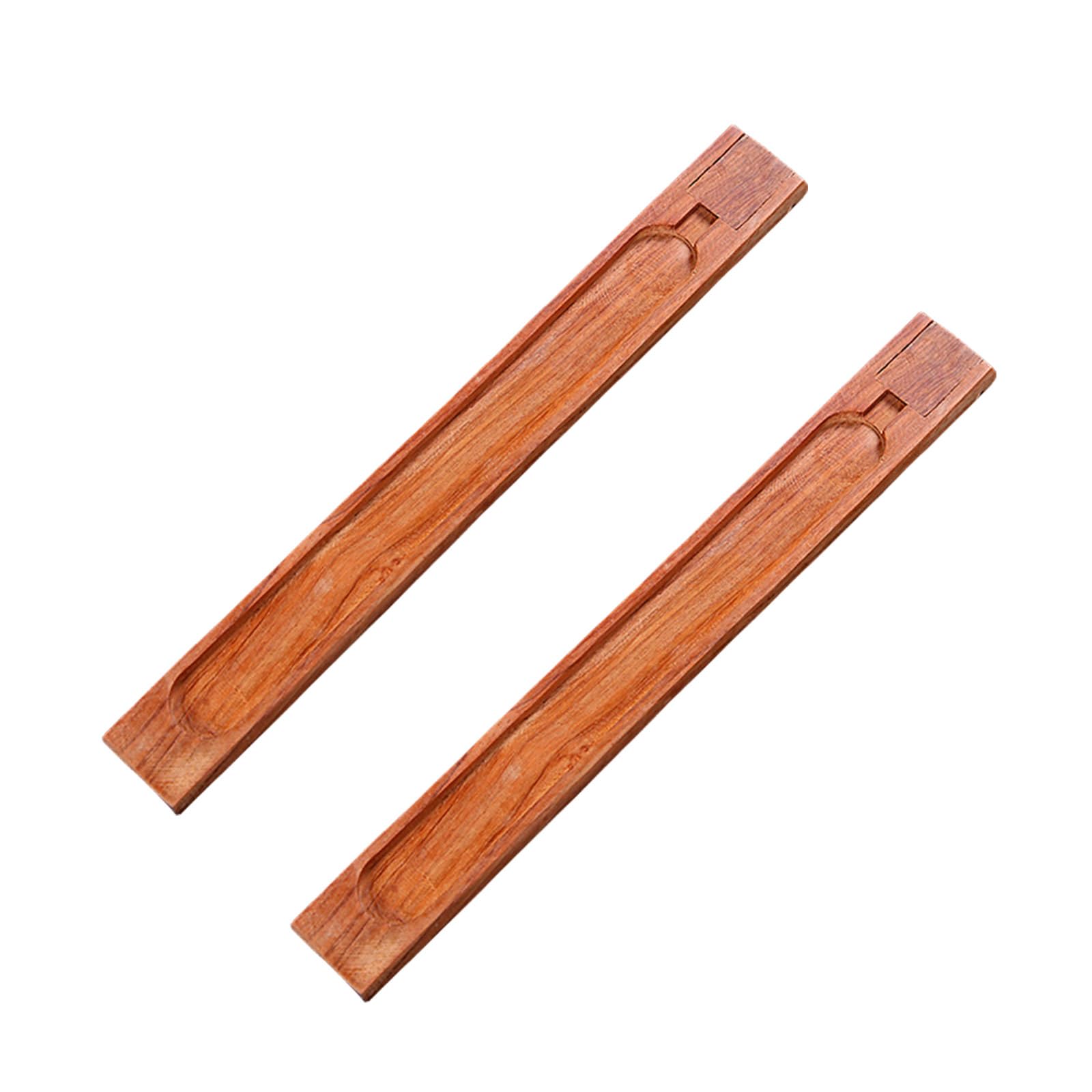 Tsophreniq 2Pieces Ergonomic Wood Incenses Burners with Adjustable Angles Relaxation Incenses Holder Suitable for Meditations Relaxation Holder
