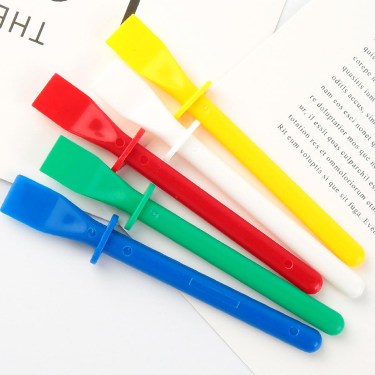 OSALADI 4 Set Striscio Di Colla Fai Da Te Glue Bastoncini Applicatori Di Colla Bastoncini Di Colla Jumbo Adesivo Spalmatore Di Colla Per Pellame Spatola Per Colla Materiale Pp 10 Pezzi * 4