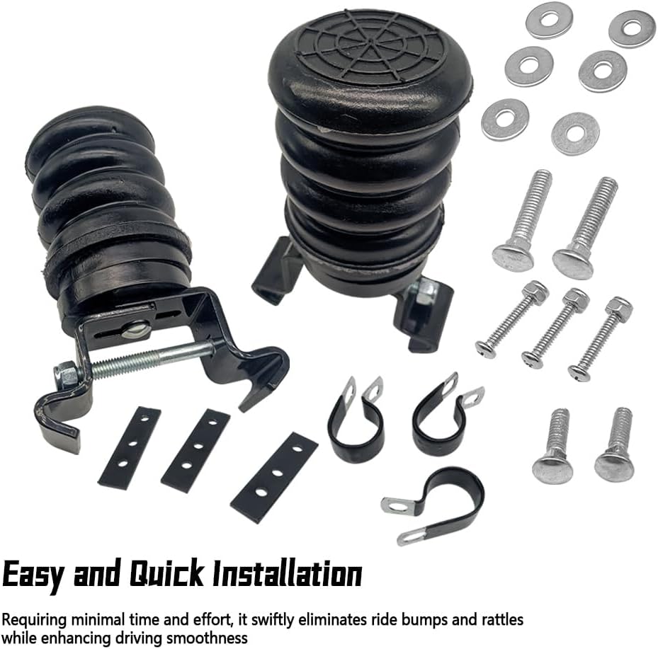 2Pc TSS-107-47 Trailer Helper Spring for Trailer Axle with 5000-8000 GAWR, Spring-Over-Axle, 1000 lb Capacity at 50% Compression