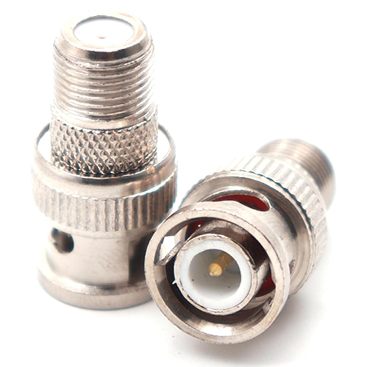 2 Pzs Conector Coaxial BNC Macho a F Hembra 75 Ohm RG6 RG59