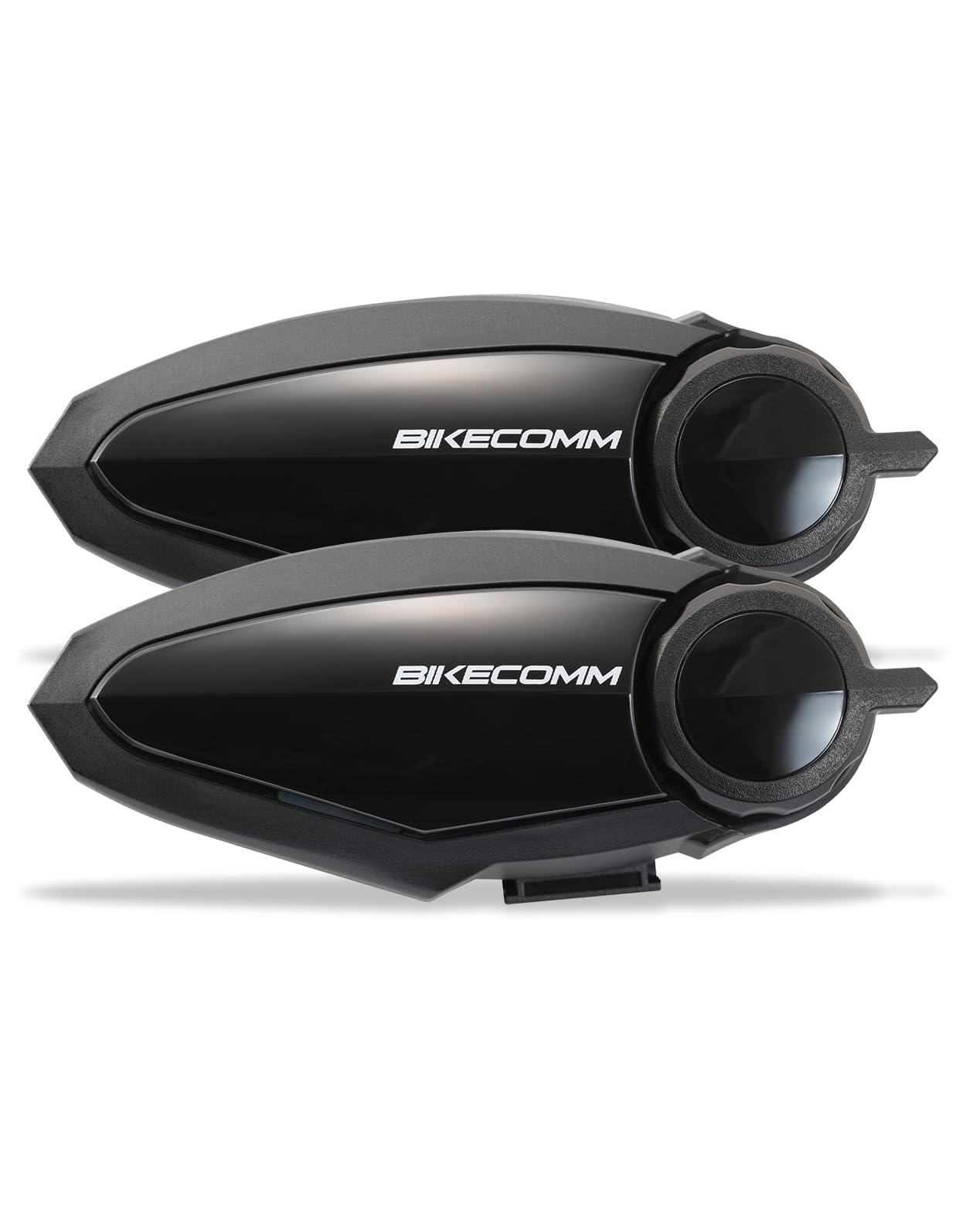 BK-S2 Motorcycle Bluetooth Intercom Headset - Helmet Communication System, Waterproof Speaker, Voice Comm Earbuds, Helmet Headphone, Noise Cancellation (Duo Black)