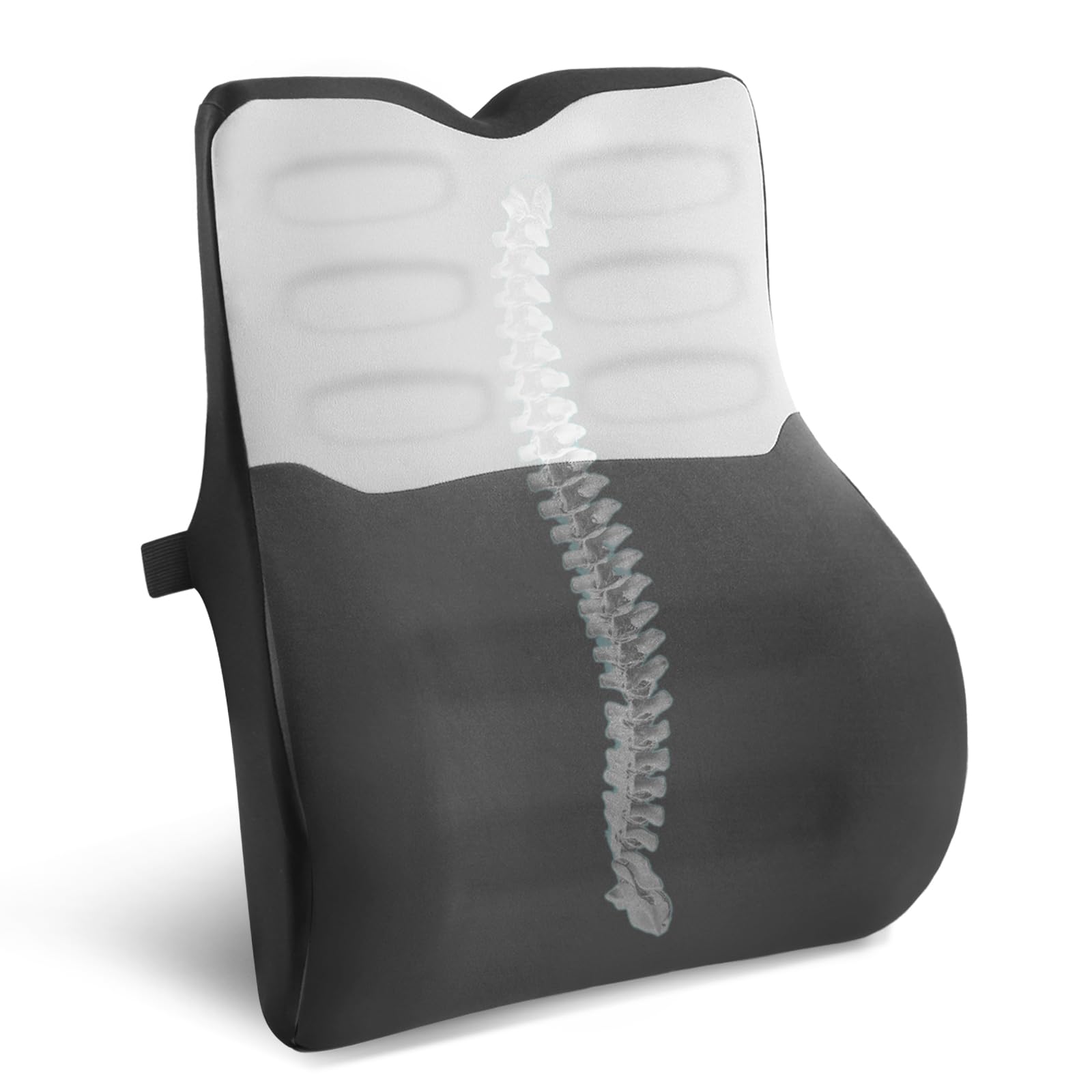 Quirlig Lumbar Support Cushion with Memory Sponge, Ergonomic Pillow for Car Seats, Office Chair