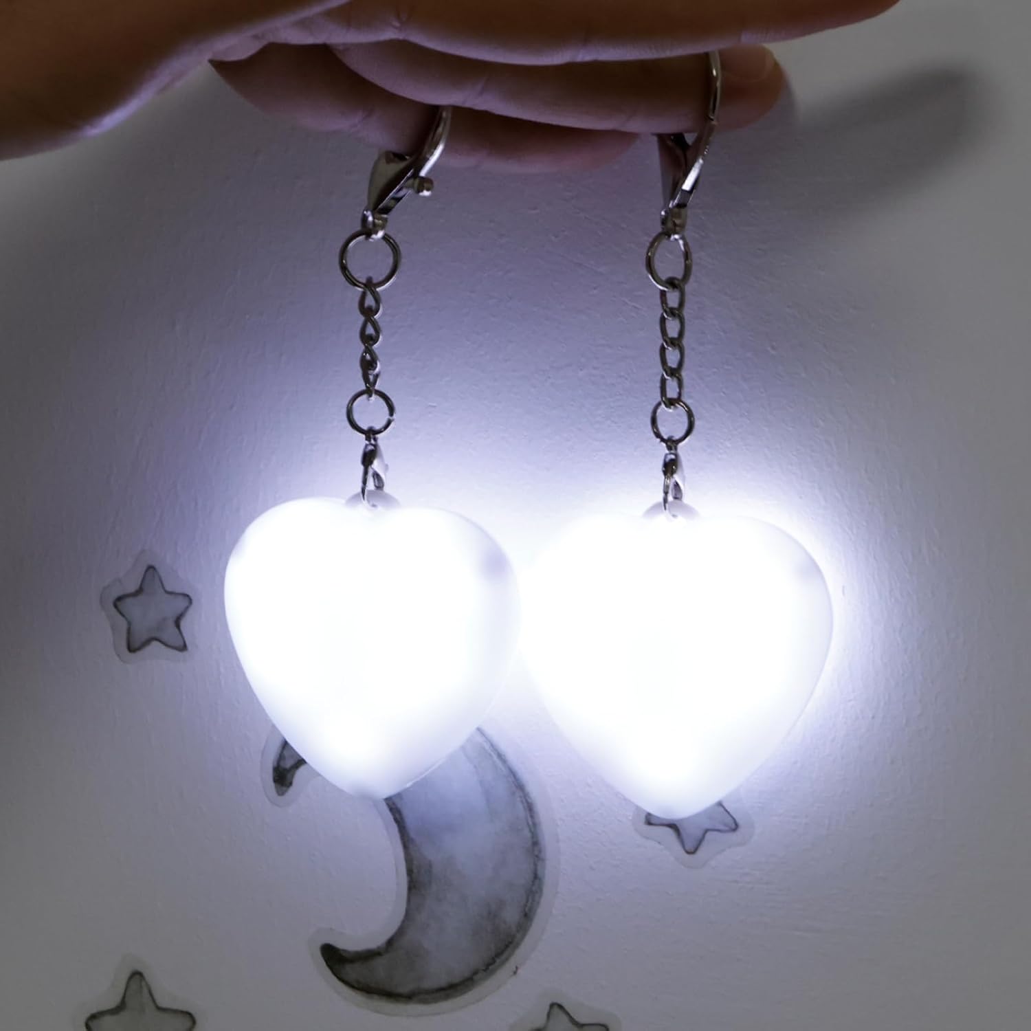 2Pcs Purse Glow Heart Light, LED Automatic Sensor Handbag Lights, Touch Activated Bag Light, Mini Handbag Purse Lamp for Purse Women Girls (Love) - Image 8