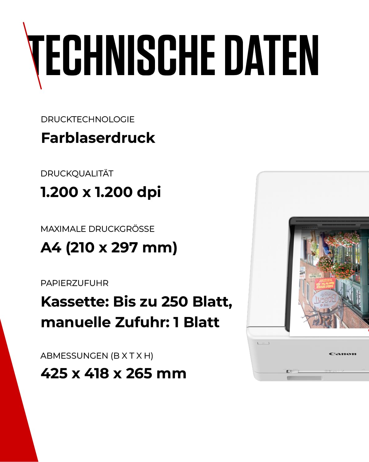 Canon i-SENSYS LBP646Cdw – Farblaserdrucker – 25 Seiten/Min. in A4 – 1200 × 1200 DPI – Automatischer Duplexdruck – WLAN, Ethernet & USB – Sicheres Drucken – Ideal für kleine Büros & Homeoffice