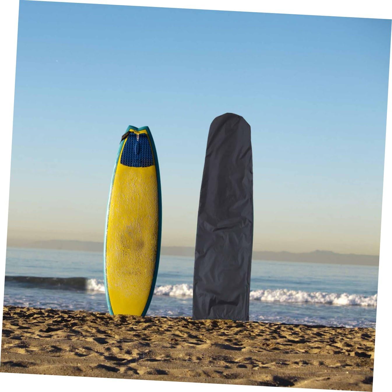 1pc Surfboard Cover Black Skateboard Storage Tote Travel Storage Bag Surfboard Travel Cover Organizer Bag Longboard Pouch