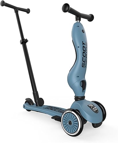 Miniatura 2 de Scoot & Ride Scooter 2 en 1 para niños de 1 a 5 años, Highwaykick 1 Push & Go, acero